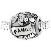 charm perle family en acier