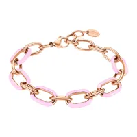 bracelet rose lotus style doré femme