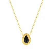 collier femme pixies bijoux - pns0019-1bko acier noir