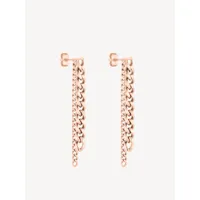 boucles d'oreille or rose - 50mm