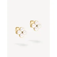 boucles d'oreille or rose - 10mm