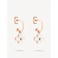 boucles d'oreille or rose - 23mm