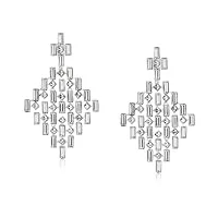 swarovski - 5007756 - boucles d'oreille femme - métal - cristal swarovski
