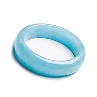 sudemota bracelet bracelet jonc en cristal rond avec pierre précieuse aigue-marine bleue naturelle véritable diamètre intérieur 55 mm (color : blue)