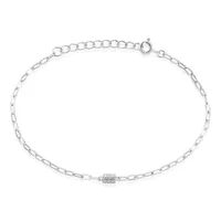 bracelet nexus argent blanc oxyde de zirconium